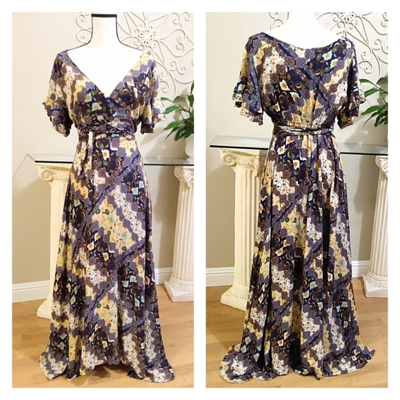 Able The Label Dresses & Skirts - Bohemian Patchwork Maxi Dress